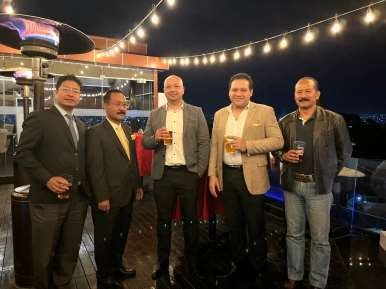 Guests at the Reliance Corporate Advisors Dashain and Tihar celebration, Lalitpur