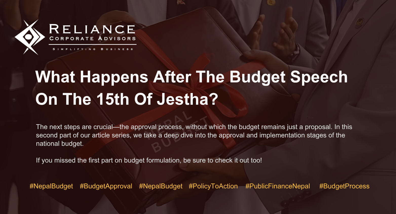 What Happens After the Budget Speech on the 15th of Jestha?