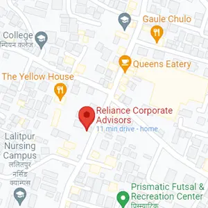 Reliance Corporate Advisors location on Google Maps — Sanepa, Lalitpur, Nepal