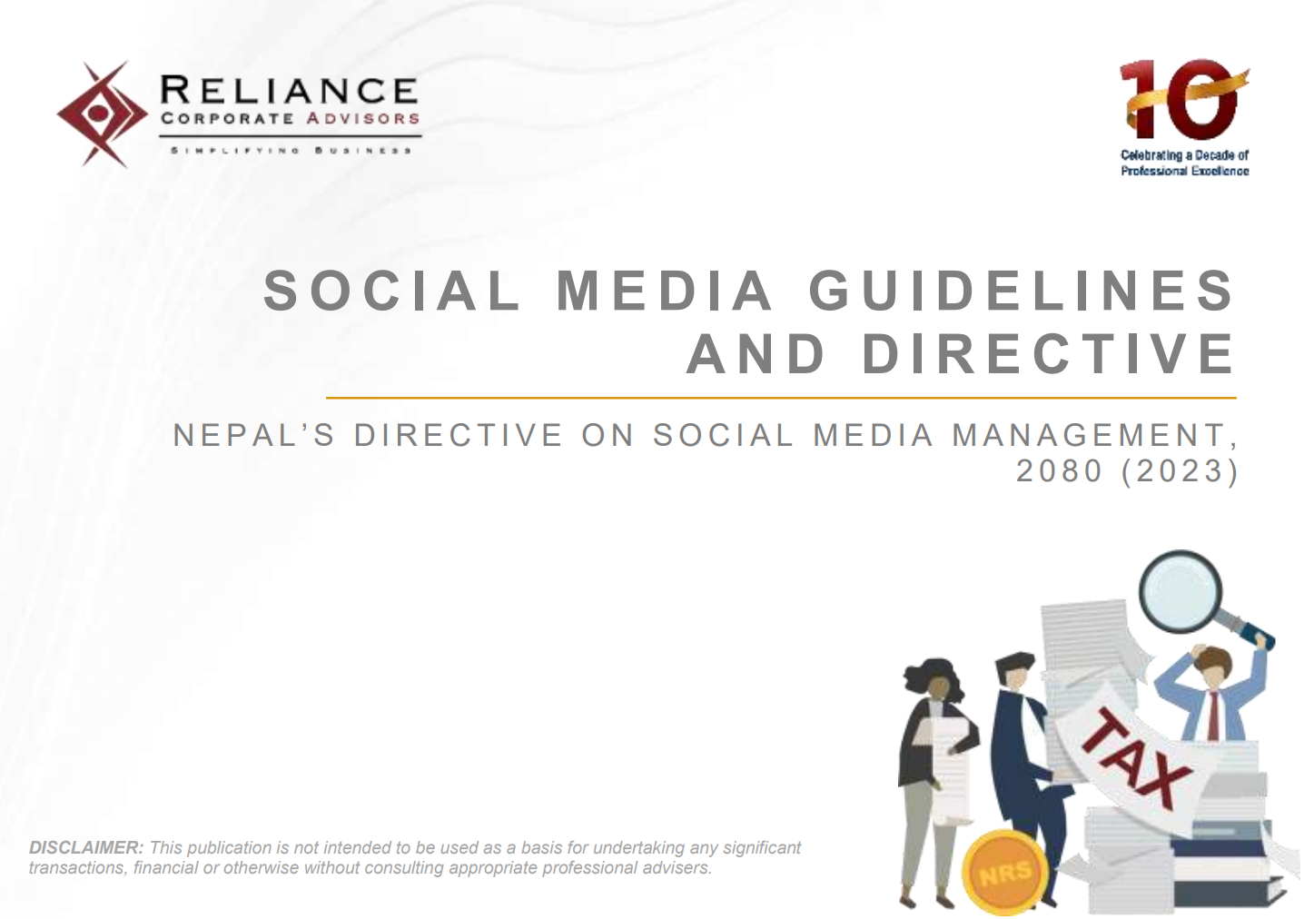 Social Media Guidelines and Directives, 2080