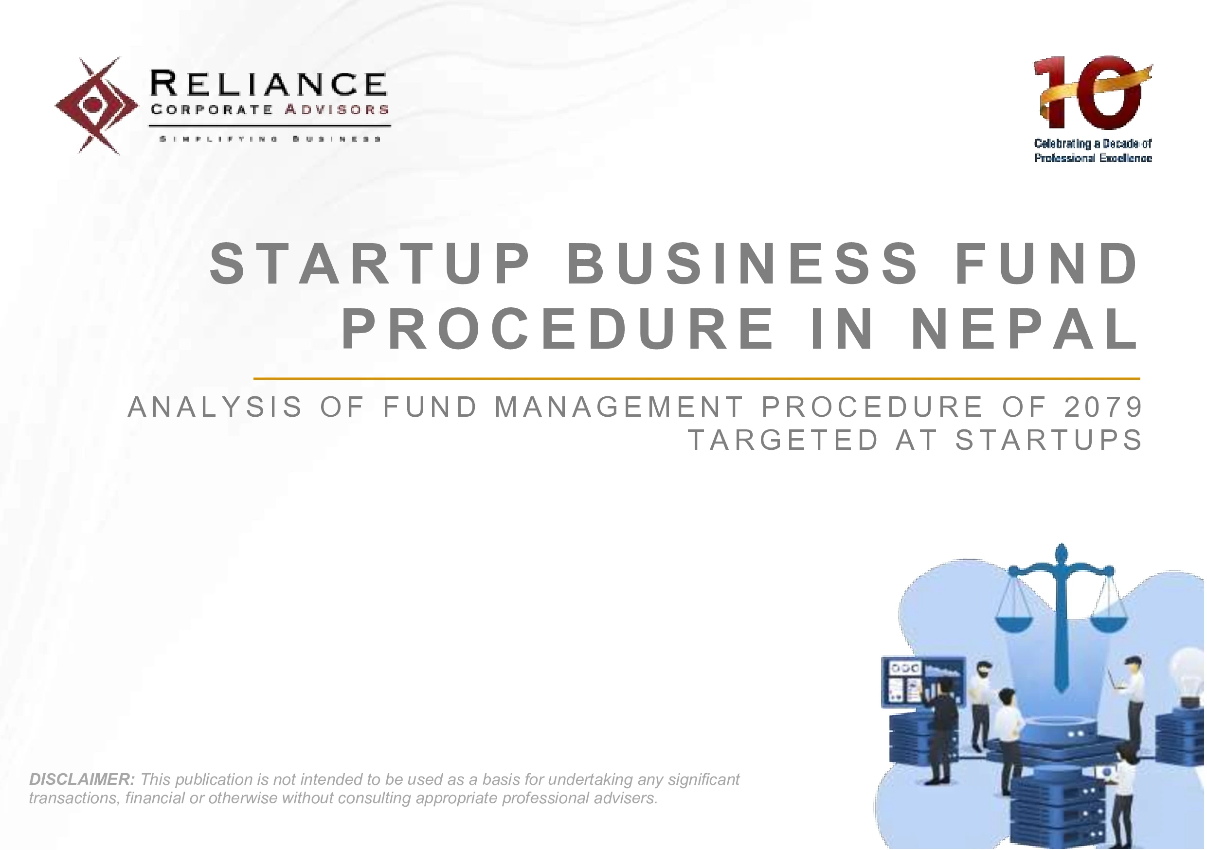 Start-up Business Fund Procedure in Nepal — Reliance Corporate Advisors insight