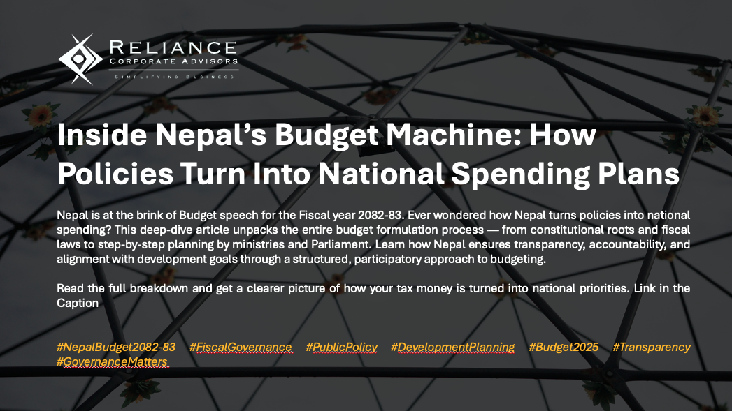Inside Nepal’s Budget Machine: How Policies Turn into National Spending Plans