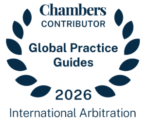 Chambers and Partners Contributor badge, Global Practice Guides 2026, International Arbitration