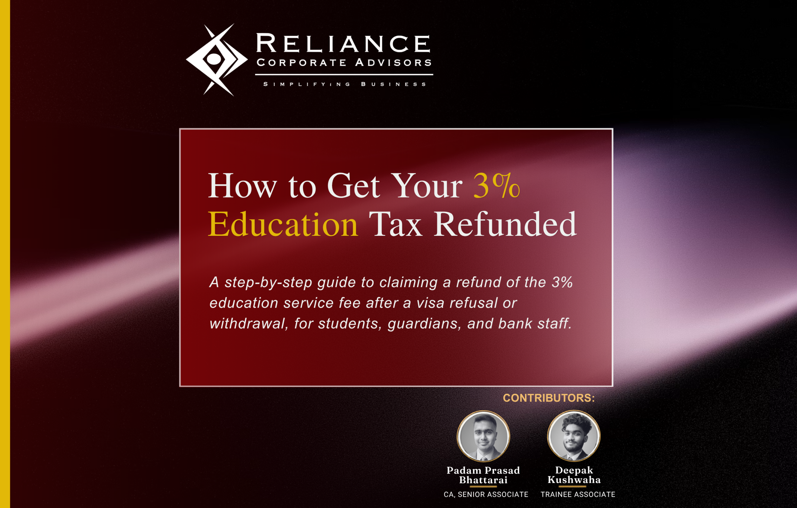 How to Get Your 3% Education Tax Refunded